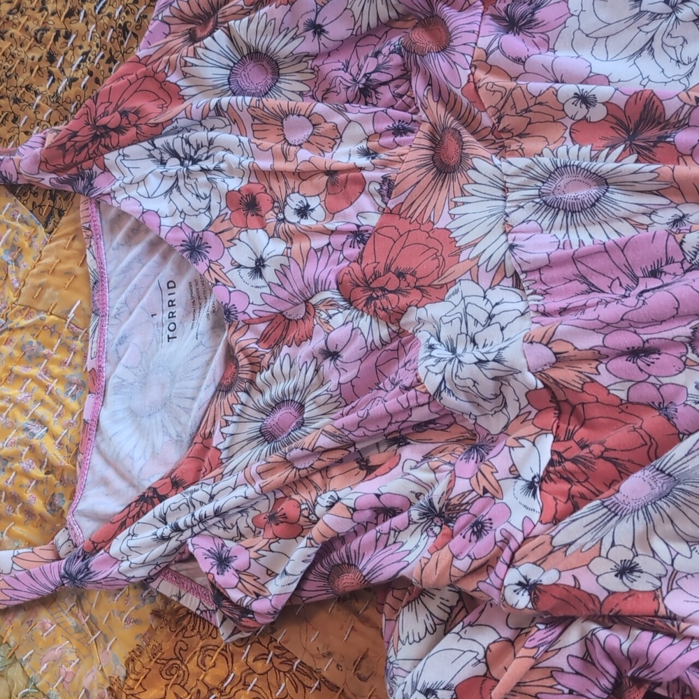 Torrid floral maxi dress